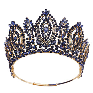 Corona Barroca Grande con Incrustaciones de Diamantes de Imitación, Suministro Directo de Fábrica QS, para Concursos de Belleza, Miss Mundo, Miss Europa - Product Image 5