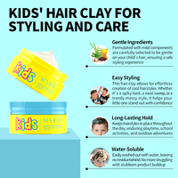 Idrosolubile per capelli Pomade da uomo Private Label Oem di lunga durata per bambini controllo dei bordi dei capelli delicati e lisci umidità Gel per capelli per bambini