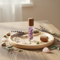Flacon roll-on en verre de 10 ml pour huiles essentielles, ensemble de voyage, flacon cosmétique