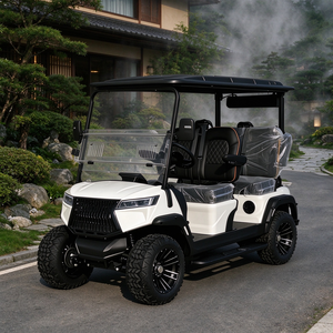 Carrito de Golf Eléctrico de Lujo de 4 Plazas con Sistema de Audio de Pantalla Táctil y Elevación - Product Image 1