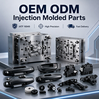 Moule d'injection plastique et pièces moulées par injection de haute qualité, faible MOQ, en POM résistant à l'usure pour poignées et serrures de portières automobiles