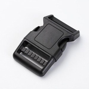 Plastic Side Release Buckle 38mm Black Durable For Bags <b>Webbing</b> Strap Accessories - Product Image 2