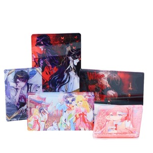 Support de carte en acrylique Jinhe réversible, personnalisé, pour anime, jeu, périphérique, briques de sable mouvant, cadeau DIY - Product Image 1