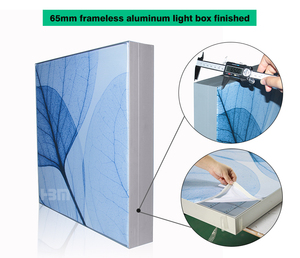 RGBW Oppo Vivo tessuto luce scatola ordine speciale soffitto a forma di alluminio luce scatola telaio - Product Image 5