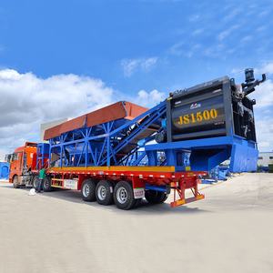 Nueva Planta Mezcladora de Cemento Portátil Pequeña y Eficiente, Maquinaria de Construcción, Mezcladora de Doble Eje Eléctrica, Planta Dosificadora de Concreto de 90 M3 - Product Image 5