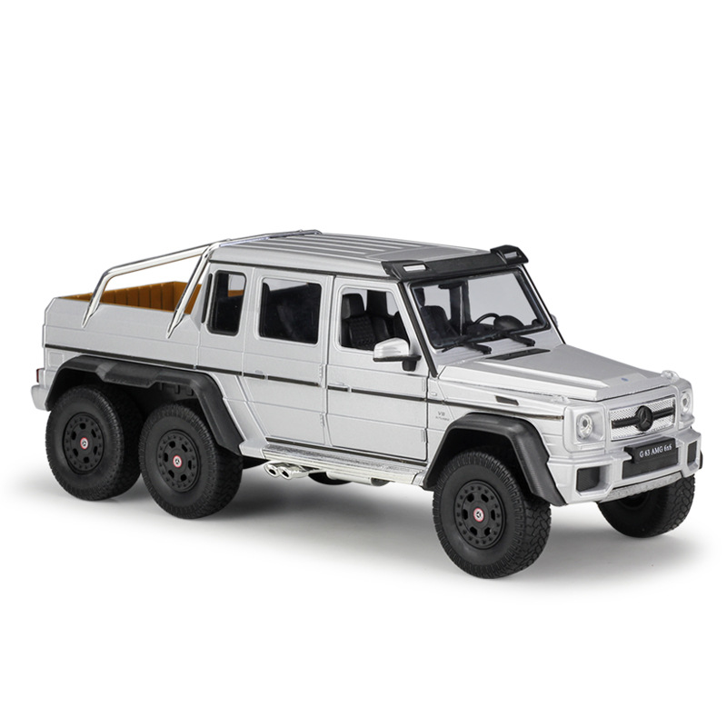 1/24mercedes-benz g63 amg 6x6 argent