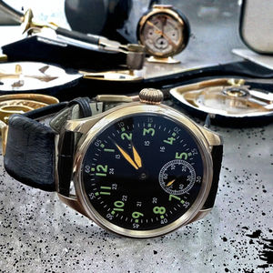 하이 퀄리티 럭셔리 남자의 기계식 자동 다이빙 시계 유리 다이얼 스테인레스 스틸 케이스 가죽 스트랩 좋은 가격 - Product Image 3