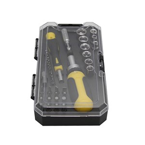 Juego de Herramientas Manuales de 41 Piezas para Reparaciones en el Hogar, Juego de Destornilladores, Puntas y Vasos, Herramientas de Regalo en Promoción - Product Image 2