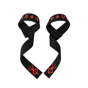 Correas de Muñeca Ajustables para Levantamiento de Pesas, Culturismo y Powerlifting, con Logotipo Personalizado al por Mayor, Diseño Anime Berserk - Product Image 1