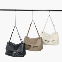 Sac à bandoulière/sac à main pour femme en cuir véritable haut de gamme, modèle Maxi 26S, en cuir de vachette pleine fleur, avec fermeture éclair et rabat, nouvelle collection