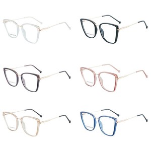 Lunettes anti-lumière bleue 87065, forme papillon, monture intégrale en métal, unisexe, protection des verres AC - Product Image 5