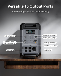 Abok nhà máy điện di động 3600W công suất lớn 3840wh LiFePO4 pin 4000 + chu kỳ 2000W năng lượng mặt trời sạc dropshipping - Product Image 6