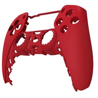Étui pour manette PS5 - Coque avant rouge passion, toucher doux et lisse, faceplate de jeu personnalisée pour les joueurs