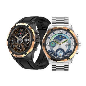 <span class=keywords><strong>Smartwatch</strong></span> Business HK98 <span class=keywords><strong>con</strong></span> Schermo AMOLED da 1,43 Pollici, <span class=keywords><strong>Cinturino</strong></span> <span class=keywords><strong>in</strong></span> <span class=keywords><strong>Acciaio</strong></span>, Cassa Robusta <span class=keywords><strong>in</strong></span> Metallo, Modalità Esercizio e Monitoraggio Attività - Product Image 1