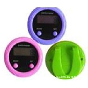 Round Dual Button Pedometer CX-872A Digital Step Counter Calorie Tracker Unisex ABS Material Shenzhen Origin - Product Image 1