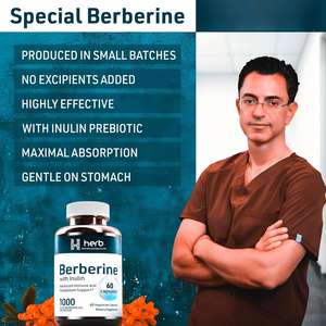 Capsules de berbérine en marque privée OEM/ODM - Complément de berbérine naturelle de haute pureté - Product Image 3