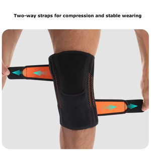 Genouillère en silicone personnalisée, réglable, avec stabilisateur à ressort pour soulager la douleur médicale - Product Image 3