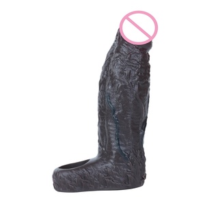 Extensor de Pene SXXY de 17 cm de Longitud, Color Negro, Funda para Pene, Accesorio para Retrasar la Eyaculación, Juguetes Sexuales para Parejas - Product Image 4