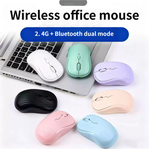 Silent <b>Bluetooth</b> <b>Mouse</b> 2.4G Dual Mode Wireless Rechargeable <b>Mouse</b> with 3 Level DPI for Office Home Travel Notebook PC - Product Image 4