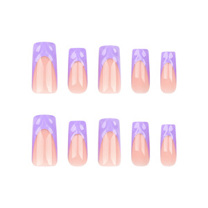 <span class=keywords><strong>Uñas</strong></span> Artificiales Francesas Simples de Color Morado, Diseño 3D Estereoscópico con Efecto de Ondas de Agua, <span class=keywords><strong>Uñas</strong></span> Cuadradas Cortas <span class=keywords><strong>y</strong></span> Elegantes, Piezas de <span class=keywords><strong>Uñas</strong></span> Terminadas al por Mayor - Product Image 5