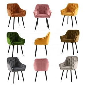 Kursi Makan Beludru Berkualitas Tinggi untuk Rumah, Furnitur Modern, Grosir, Salon Pernikahan, Hotel, Restoran - Product Image 2