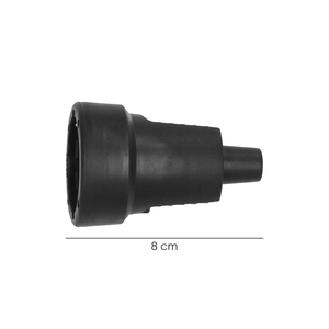 Base di messa a terra in gomma 4/4,8 mm. Nero (Industriale) - Product Image 2