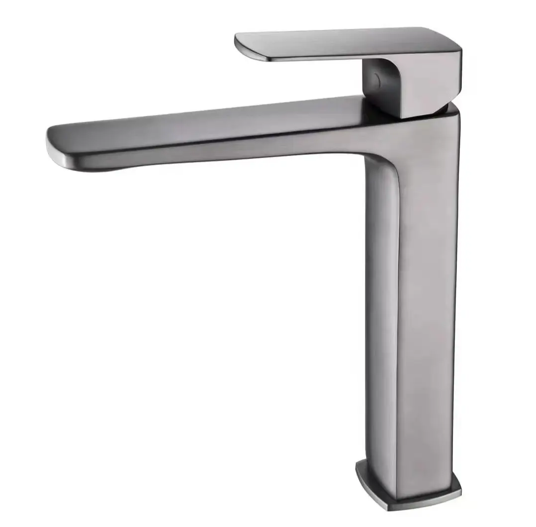 HP 304 stainless steel black basin faucet Wash hands wash basin faucet Bathroom cabinet hot and cold faucet