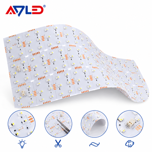 แผงไฟ LED แบบยืดหยุ่น SMD5050 RGB 162LED แผ่นบางพิเศษ ติดตั้งบนแผงวงจร DC24V 30W สำหรับไฟใต้หินอ่อน - Product Image 1