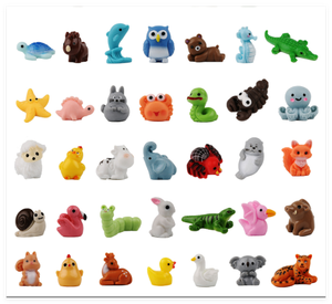 30 figurines d'animaux miniatures en résine, mignonnes, pour cadeaux de fête, remplisseurs de sacs mystères, décorations de <span class=keywords><strong>jardin</strong></span> et de maison de poupée, jouets pour enfants - Product Image 1