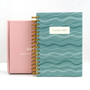 2026 2027 bán buôn tùy chỉnh personalizadas xoắn ốc Tây Ban Nha A5 hàng tuần kế hoạch chương trình nghị sự máy tính xách tay với Tab và hộp giấy - Product Image 2