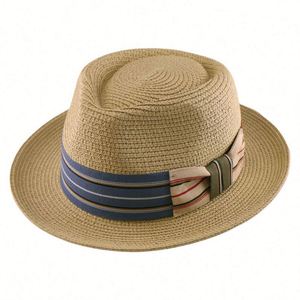 Nuevo Sombrero Fedora de Paja Casual para Hombre, Estilo Jazz, Protección Solar para Primavera y Verano - Product Image 5