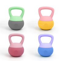 Kettlebell en caoutchouc PVC de haute qualité avec logo personnalisé en gros, équipement de fitness