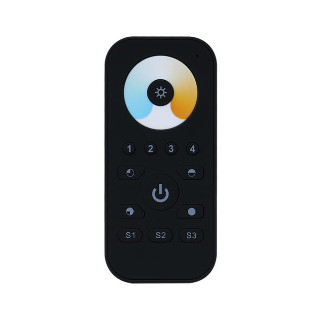 ZigBee CCT Remote Supports 4 Groups Binding for Max 30 LED Lighting Devices 2.4GHz 30m Range Plastic Case 5-Year Warranty