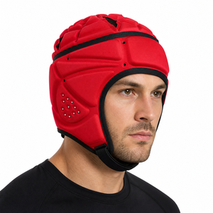 Casco de Fútbol Americano Suave para Jóvenes y Adultos YOUNGSON, con Logotipo Personalizado, Protector de Cabeza para Rugby, para Entrenamiento en Equipo 7v7, Equipo de Seguridad Multideportivo, Compresión P - Product Image 4