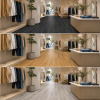 Plancher en vinyle rigide SPC avec logo personnalisé, résistant aux rayures, pour intérieur