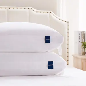 Almofada Almofadas Premium Memory Foam Filled Shredded Foam Pillow com algodão com zíper Capa Fácil Removível