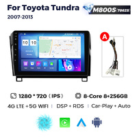 MEKEDE 8G+128G Autoradio GPS avec Car-play pour Toyota Tundra 2007-2013 Autoradio AM FM Caméra 360° Mirror Link Lecteur Android pour voiture
