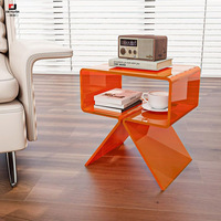 Table basse décorative en acrylique au design moderne et unique, table à thé, table basse pour salon, bureau d'hôtel