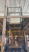 Ascenseur de fret vertical hydraulique avec rail de guidage et chaîne de levage à ciseaux, alimentation CA pour hôtels et construction (mini) Hauteur de levage 3m