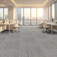 Moquette de bureau de luxe durable, en polypropylène, résistante au trafic intensif, moderne, à longue durée de vie, tuftée, en dalles