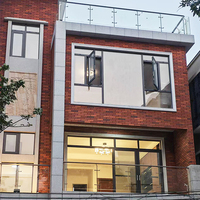 FSJRS Industrielles Rahmenloses Glasgeländer-System für Balkon, Treppe und Terrasse mit 304 Edelstahl-Befestigungen