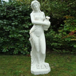 Statue de femme grecque en pierre naturelle sculptée à <span class=keywords><strong>la</strong></span> main, décoration de jardin extérieur BLVE, sculpture de <span class=keywords><strong>dame</strong></span> en marbre - Product Image 2
