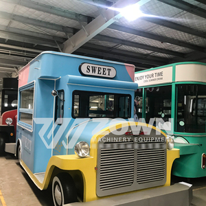 Custom <b>Electric</b> Mobile Food Cart Stainless Steel Fast Food Truck <b>BBQ</b> Fast Food Truck Mobile Pizza Vending Food Cart - Product Image 2