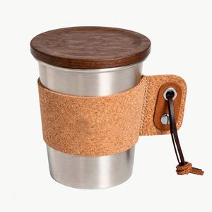 ปลอกหุ้มแก้วกาแฟแบบปรับได้ ทำจากหนัง PU สำหรับเครื่องดื่มร้อน เหมาะสำหรับเป็นของขวัญ - Product Image 1