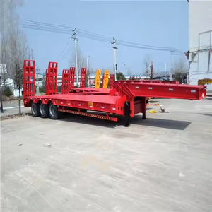 Camion semi-remorque Lowboy à col de cygne hydraulique robuste à deux axes 40T ZHONGSHENGTIANQI remorques commerciales d'origine Shandong - Product Image 3