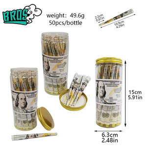 กระดาษมวนบุหรี่สำเร็จรูป ขนาด 108 มม. สีสันสดใส พร้อมลายพิมพ์แบบดอลลาร์ - Product Image 6