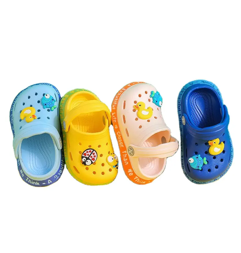 New kids EVA shoes summer baby boys girls cartoon non-slip soft bottom sandals slippers beach shoes