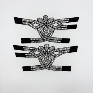 <span class=keywords><strong>Applique</strong></span> thermocollante en strass élastique pour empeigne de sandales et chaussures pour femmes - Product Image 5