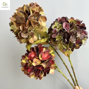 Hortensia en latex effet naturel, style peinture à l'huile classique, grande tête de fleur artisanale pour centre de table de mariage de luxe 2026 - Product Image 6