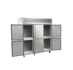 Réfrigérateur commercial vertical professionnel à 6 portes en acier inoxydable, écoénergétique - Product Image 3